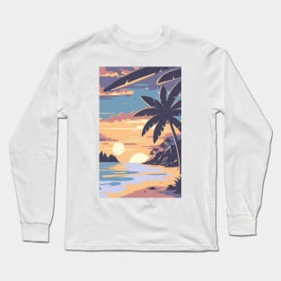 Sunset at the beach Long Sleeve T-Shirt